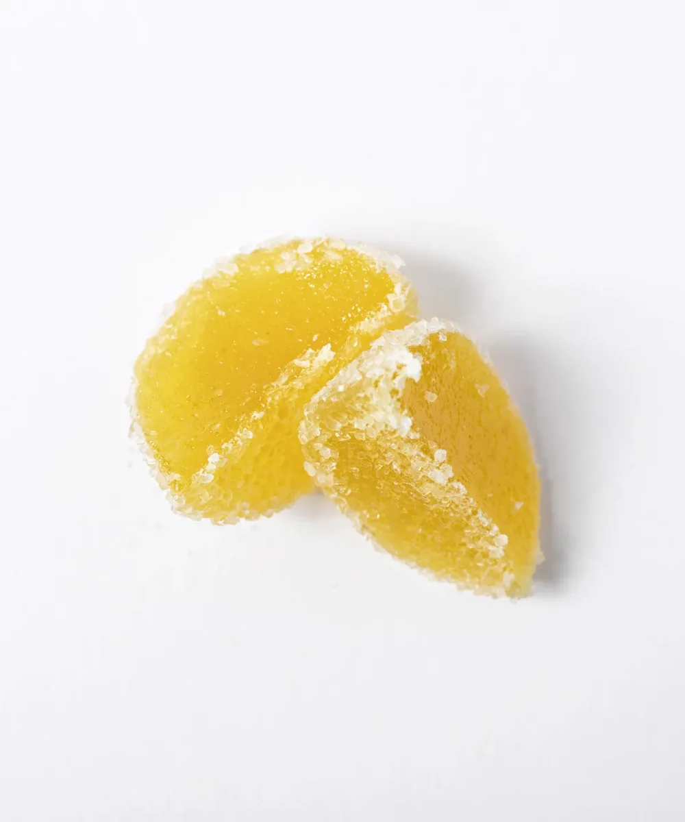 Gelatina Mignon al limone divisa in due parti